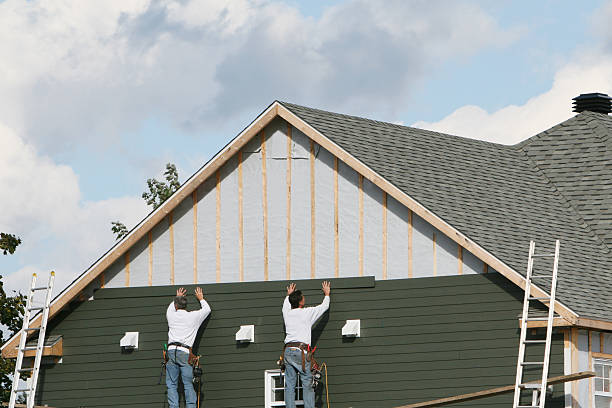 Professional Siding Repair technician working in Milford Center, OH